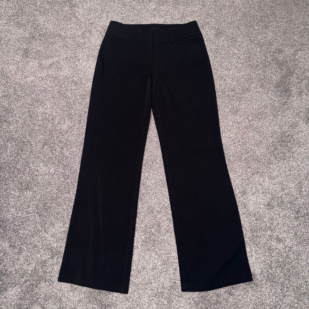 Apt. 9 Women's Black Wide Leg Pull-On Trouser Pants - Size 2